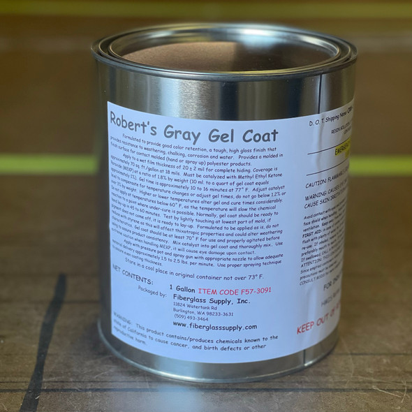 Robert's Gray Gelcoat, Gallon