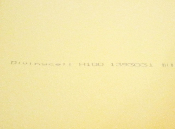 1/8 in., H-100 Divinycell, Full Sheet 42" x 85"