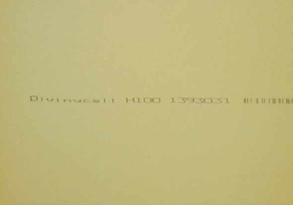 1/4 in., H-100 Divinycell Quarter Sheet, 21" x 42"