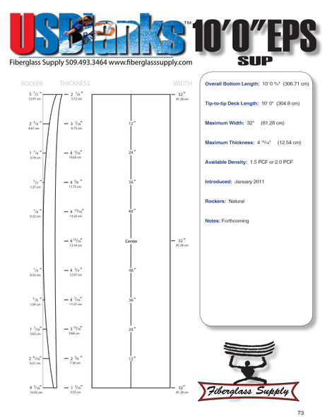 Surf - EPS Surfboard Blanks - Fiberglass Supply
