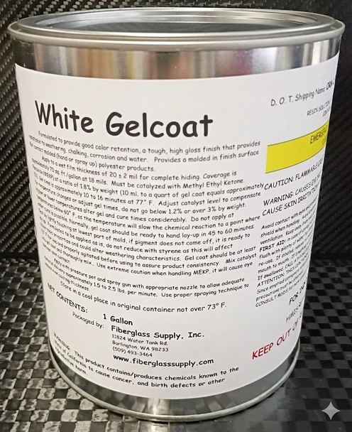Gallon  White Gel Coat