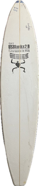 9'2"A US Blanks, Blue, 1/4" Basswood, Natural Rocker