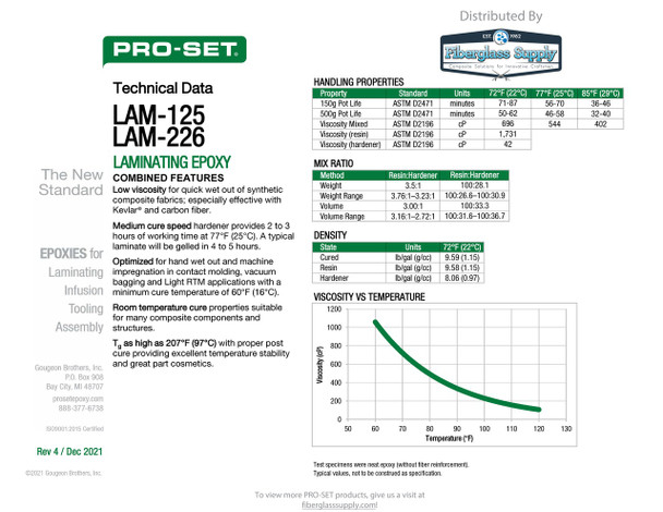 PRO-SET® LAM-226-1 Medium Laminating Hardener