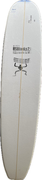 9'8" Y Blank, Blue, 1/4" Basswood Stringer