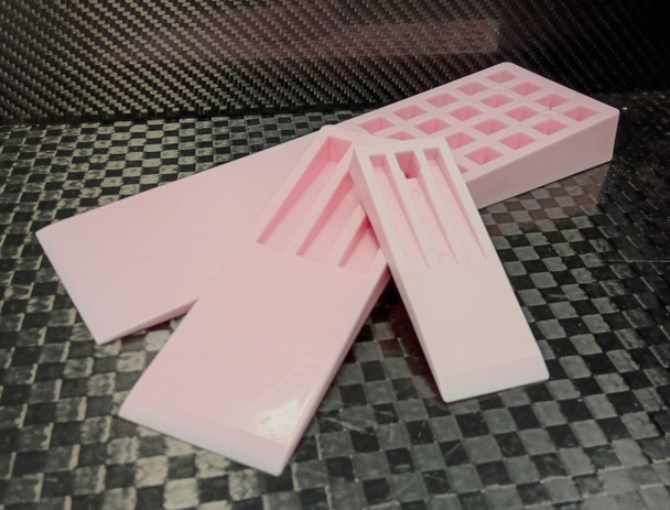 6in X  2 1/4in Flexible Pink Demolding Wedge