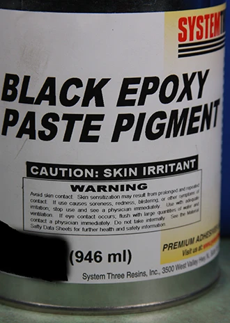 Gallon,  Black Epoxy Pigment