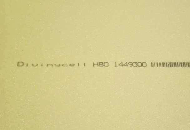 Sheet, 3/8" H-80 Divinycell Plain Sheet 48" x 96"