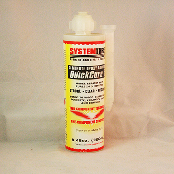 Quick Cure-5 minute Epoxy u-TAH Cartridge, 8.4oz