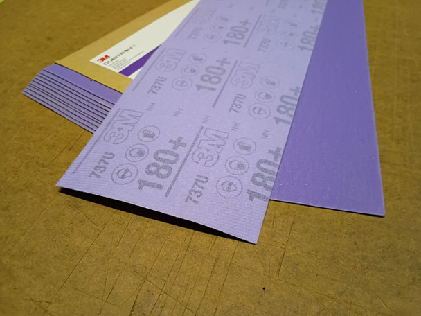 180+ Purple Hookit Sanding Sheet 4.5" x 30"