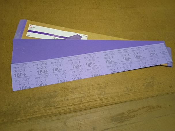180+ Purple Hookit Sanding Sheet 4.5" x 30"