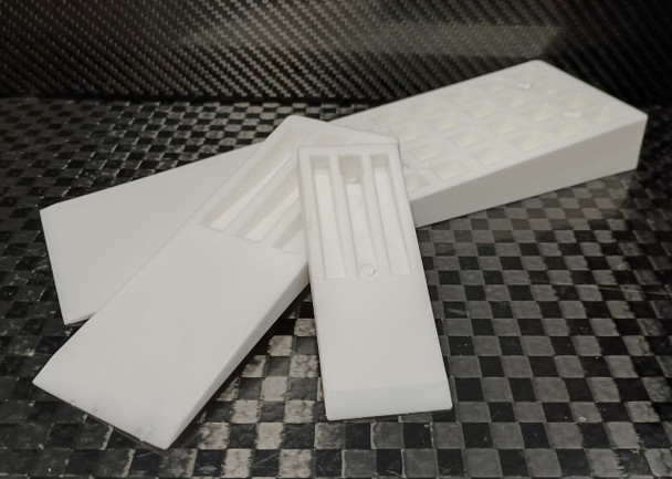 10in X  3 1/8in Standard White Demolding Wedge
