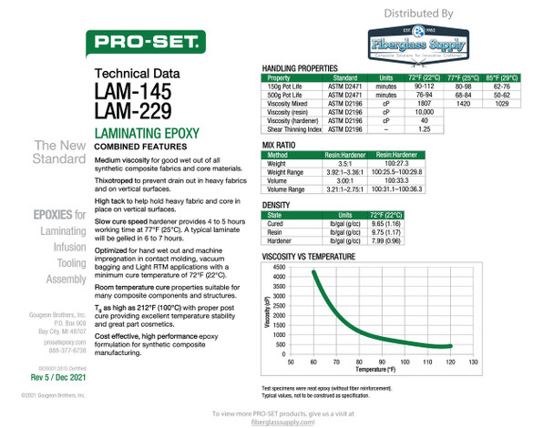 PRO-SET® LAM-229-QC-3 Slow Laminating Hardener