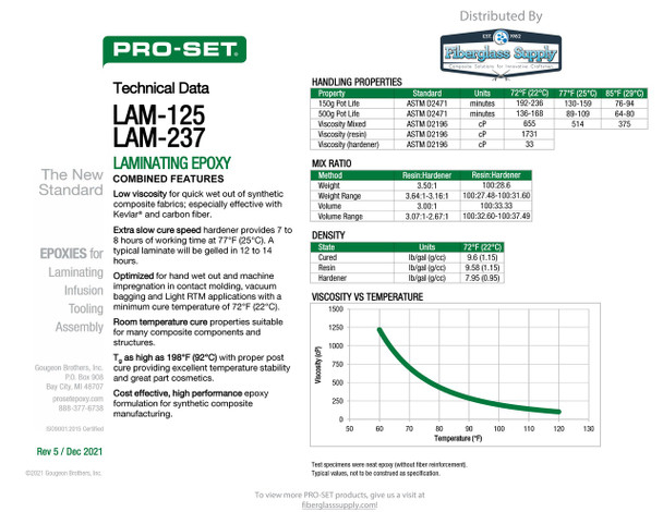 PRO-SET® LAM-237-1 Extra Slow Laminating Hardener