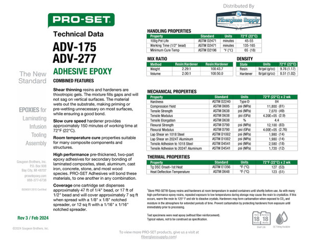 PRO-SET® ADV-277-QC-2 Slow Adhesive Hardener