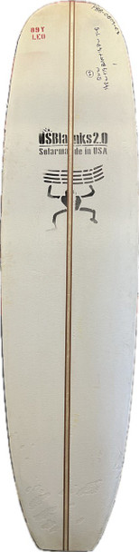 8'9"Y US Blanks, Red, T-band(1/4"Redwood,1/2"Balsa,1/4"Redwood), Natural Rocker