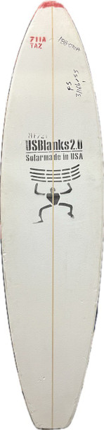 7'11"A US Blanks, Red, 3/16" Basswood, Natural Rocker