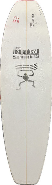 7'8" A US Blanks, Red, 3/16" Basswood Stringer, Natural Rocker