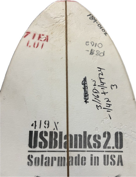 7'1"EA US Blanks, Red, 3/16" Darkwood, -1/4N +1/4T24 Rocker