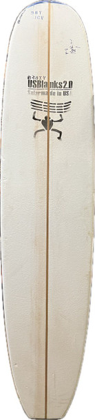 9'8"Y US Blanks, Blue, 1/2" Redwood, Natural Rocker