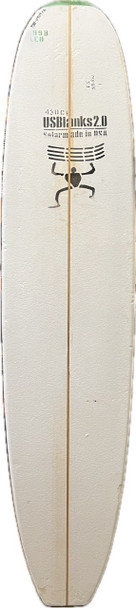 9'9"B US Blanks, Green, 3/8" Redwood, Natural Rocker