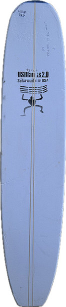10'2"B US Blanks, Blue, 2x 5/32" Bass Reverse Model A 0 - 1.5" Apart, Natural Rocker