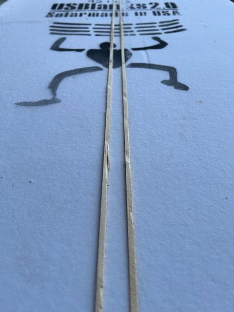 10'2"B US Blanks, Blue, 2x 5/32" Bass Reverse Model A 0 - 1.5" Apart, Natural Rocker
