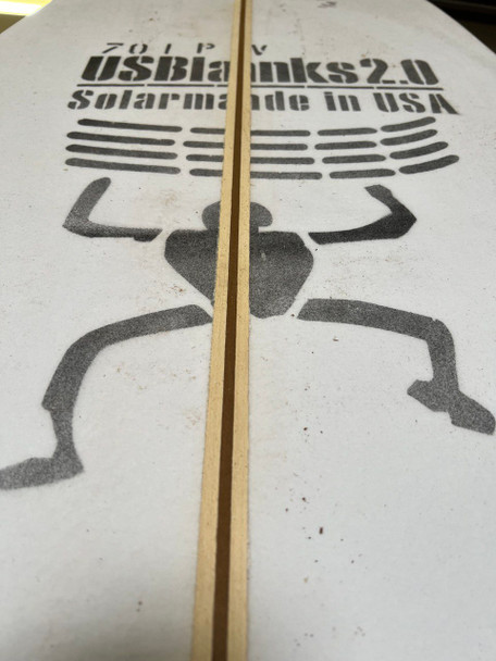 10'6"A US Blanks, Blue, T-Band (1/4"Bass,3/16"Darkwood,1/4"Bass), Natural Rocker