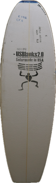 6'10"A, Blue, 4mm Hi-performance ply, natural Rocker