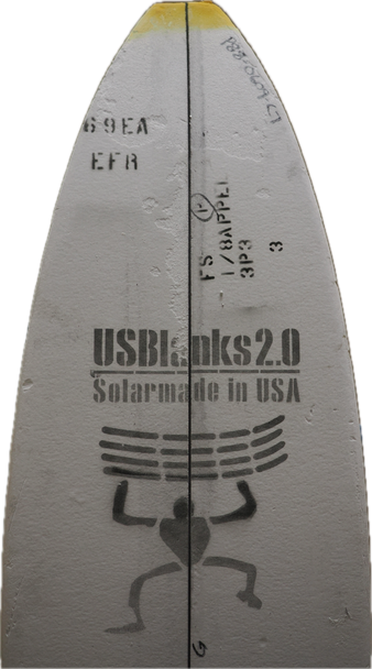 6'9"EA, Yellow, BLACK 3-Ply Appelcore, Natural Rocker
