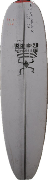 7'10"SP Red, 2x 2x Black 3-ply Appelcore 0.5" Apart, Natural Rocker