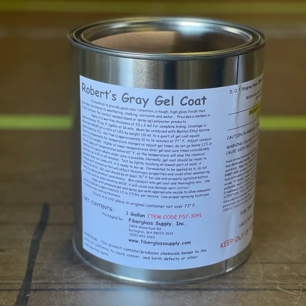 Robert's Gray Gelcoat, Gallon