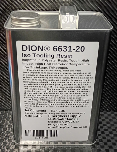 Gallon, Isophthalic Tooling/Structural Resin