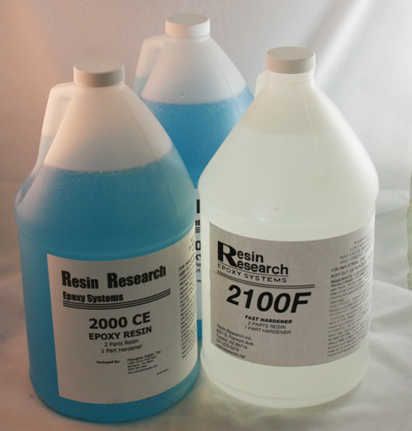 (F)3 Gallon Kit Resin Research 2000CE Epoxy