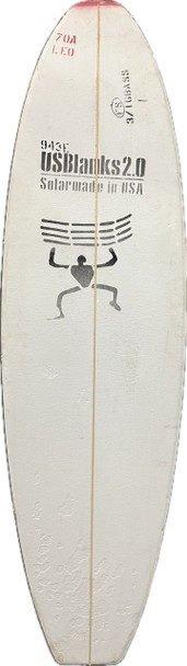 7'0"A US Blanks, Red, 3/16" Basswood, Natural Rocker