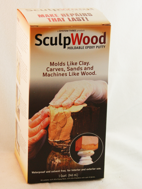 2 Quart Kit, SculpWood Moldable Epoxy Putty
