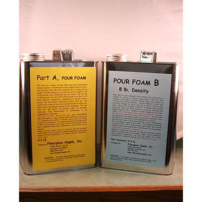 2 Gallon Pour Foam Kit, 8lb Density Pour Foam