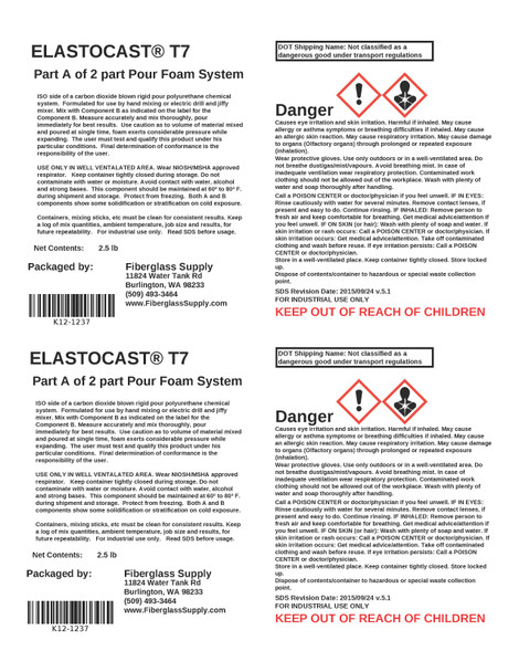 Quart, Component A, Pour Foam