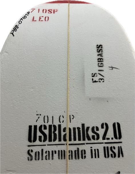7'10"SP US Blanks, Red, 3/16" Basswood, Natural Rocker