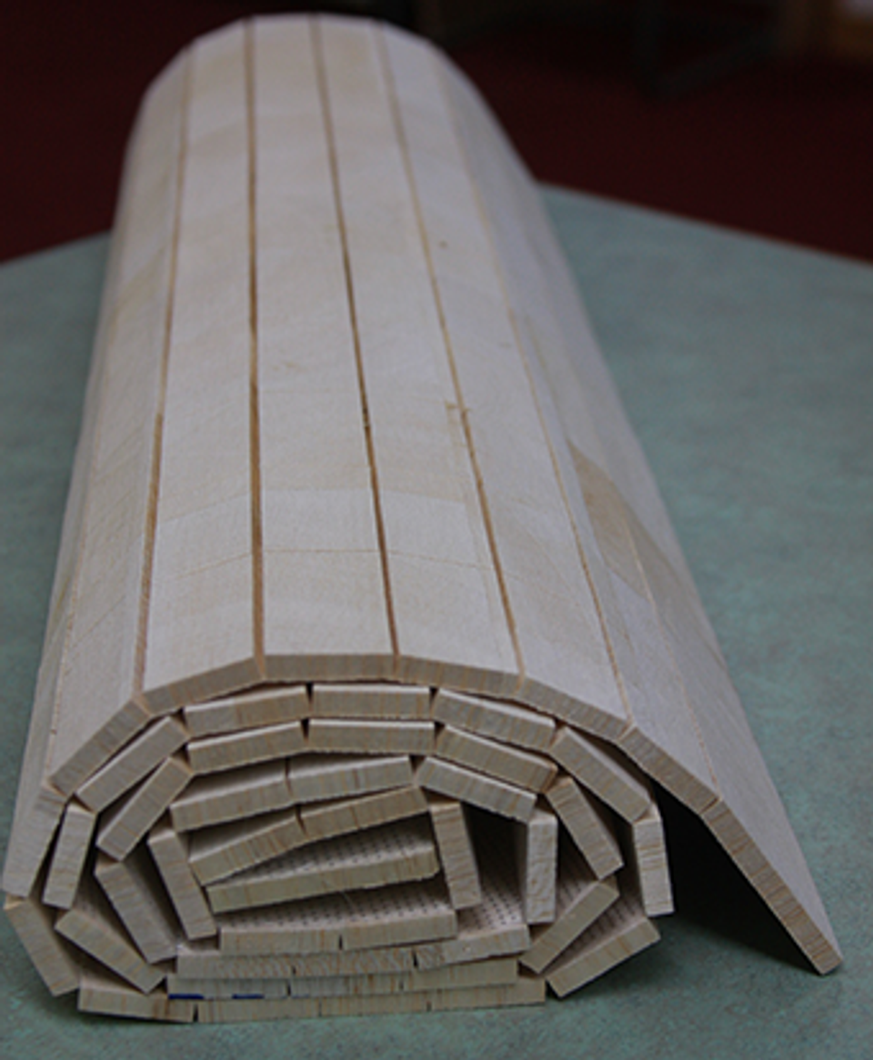 Grid Scored End Grain Balsa Core for composite construction