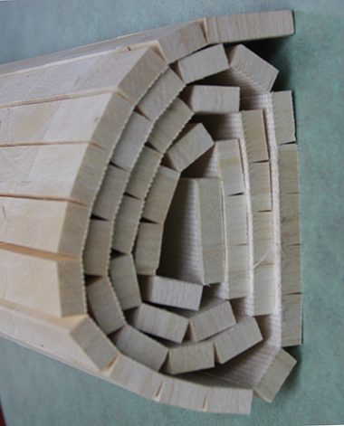 Grid Scored End Grain Balsa Core for composite construction