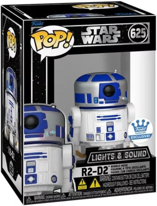 R2D2 Funko Pop inside the box