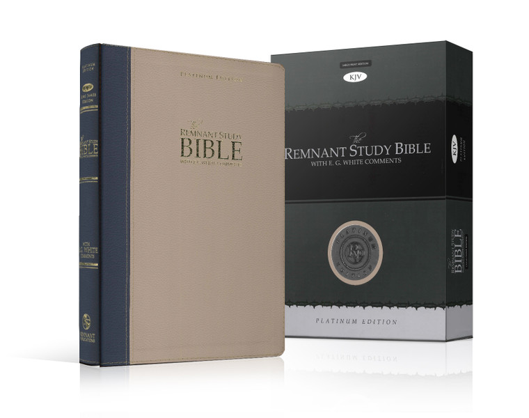 KJV Bible - Remnant Study Bible - Large Print - Blue and Taupe (Bible KJV)