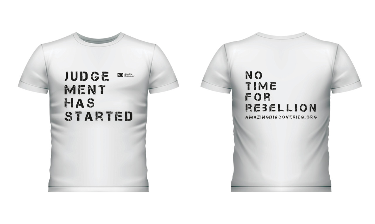 Judgement Has Started T-shirt  Male (white)