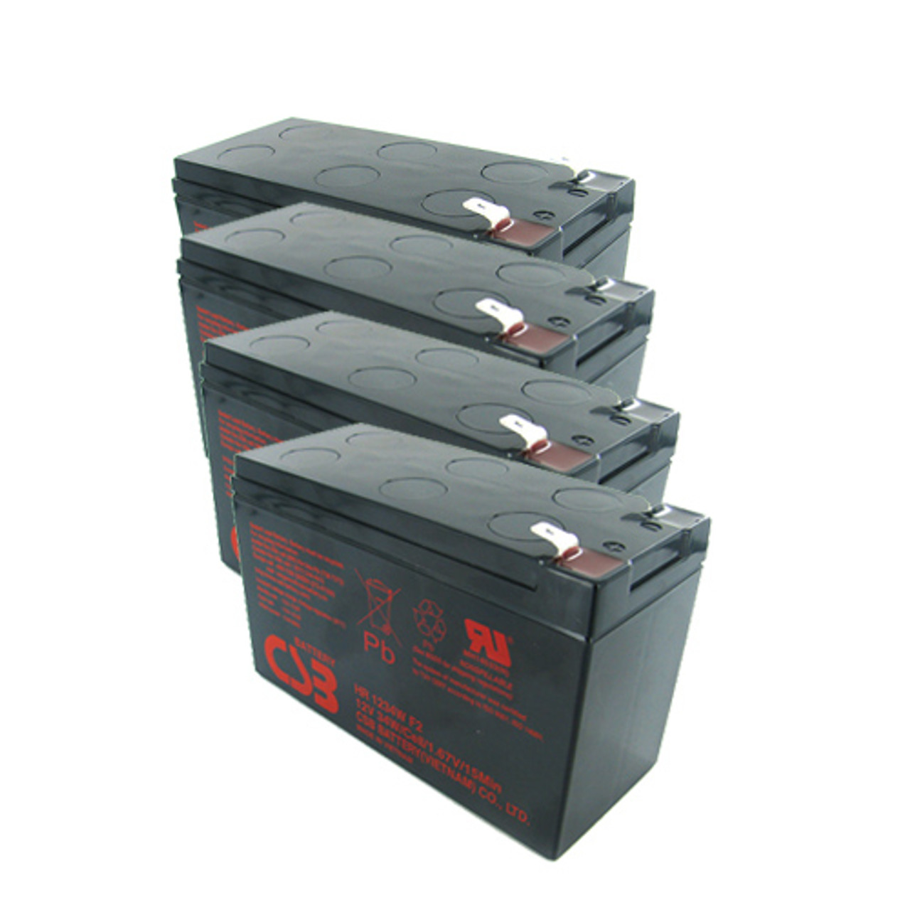 CSB 12V 9Ah AGM Battery F2 Terminal (4 Pk) provided by