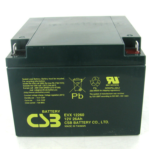 CSB EVX12260 12V 26Ah Battery