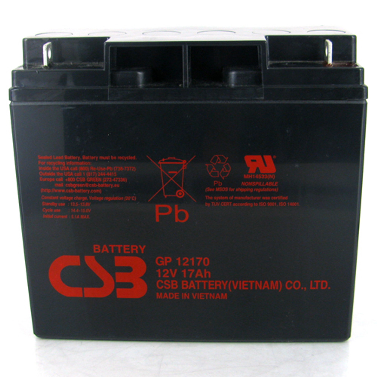 CSB GP-12170NB 12V 17Ah Sealed Lead Acid Battery