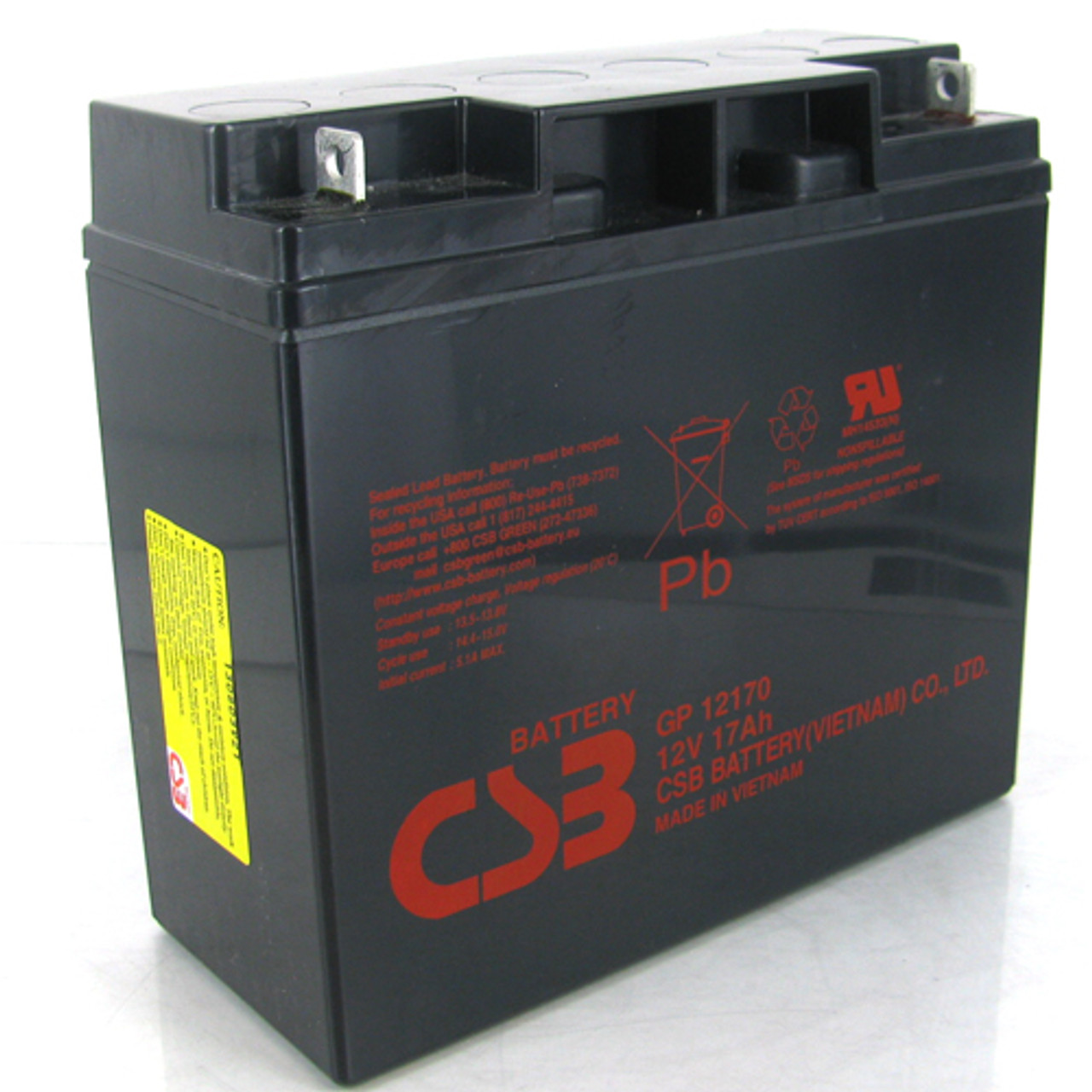 CSB GP-12170NB 12V 17Ah Sealed Lead Acid Battery
