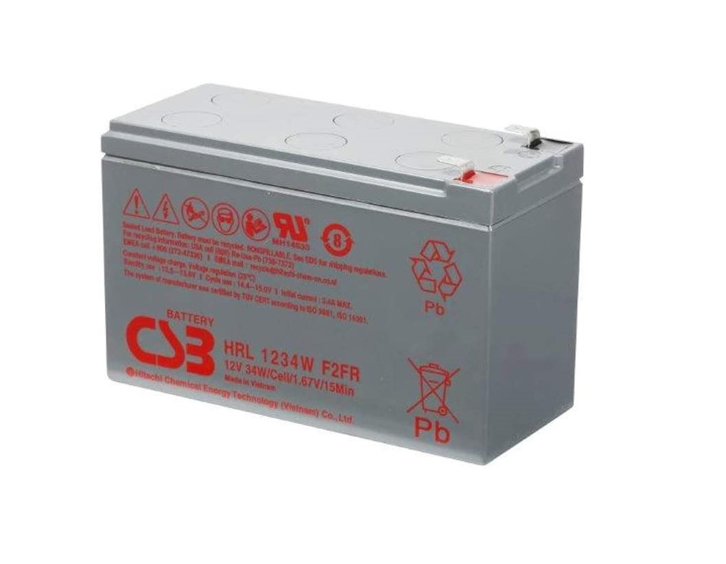 バートルBURTLE 12v CSB HRL 1234W F2FR High Rate Long Life AGM Battery