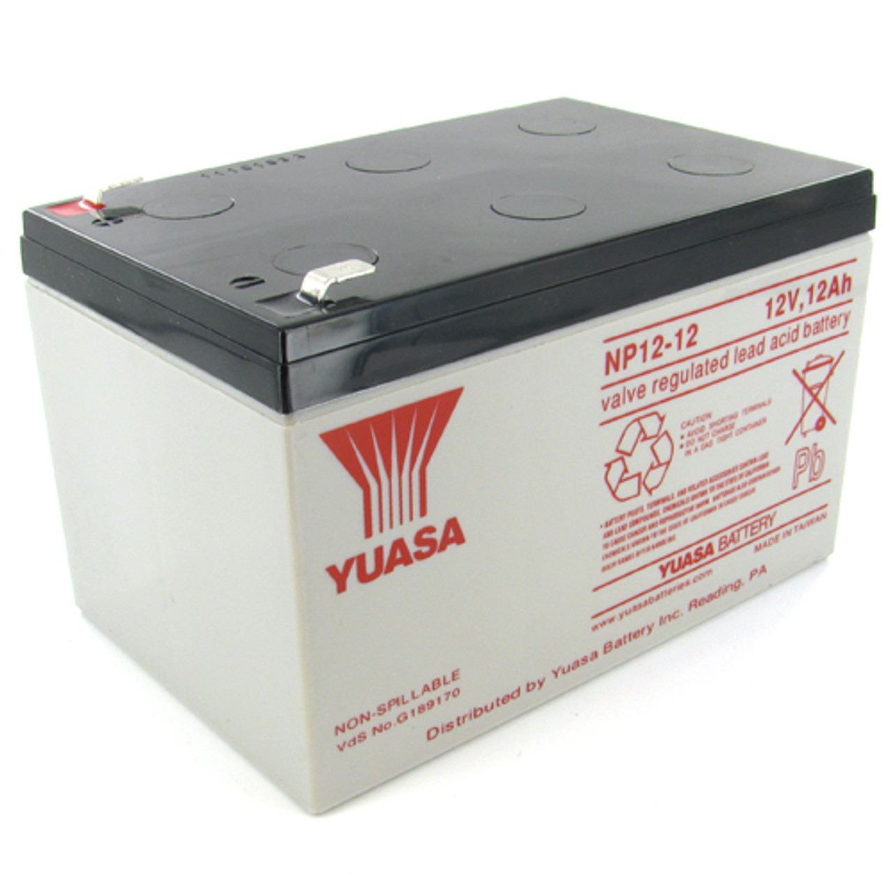 Yuasa 12V 12Ah NP12-12 Sealed Lead Acid Battery