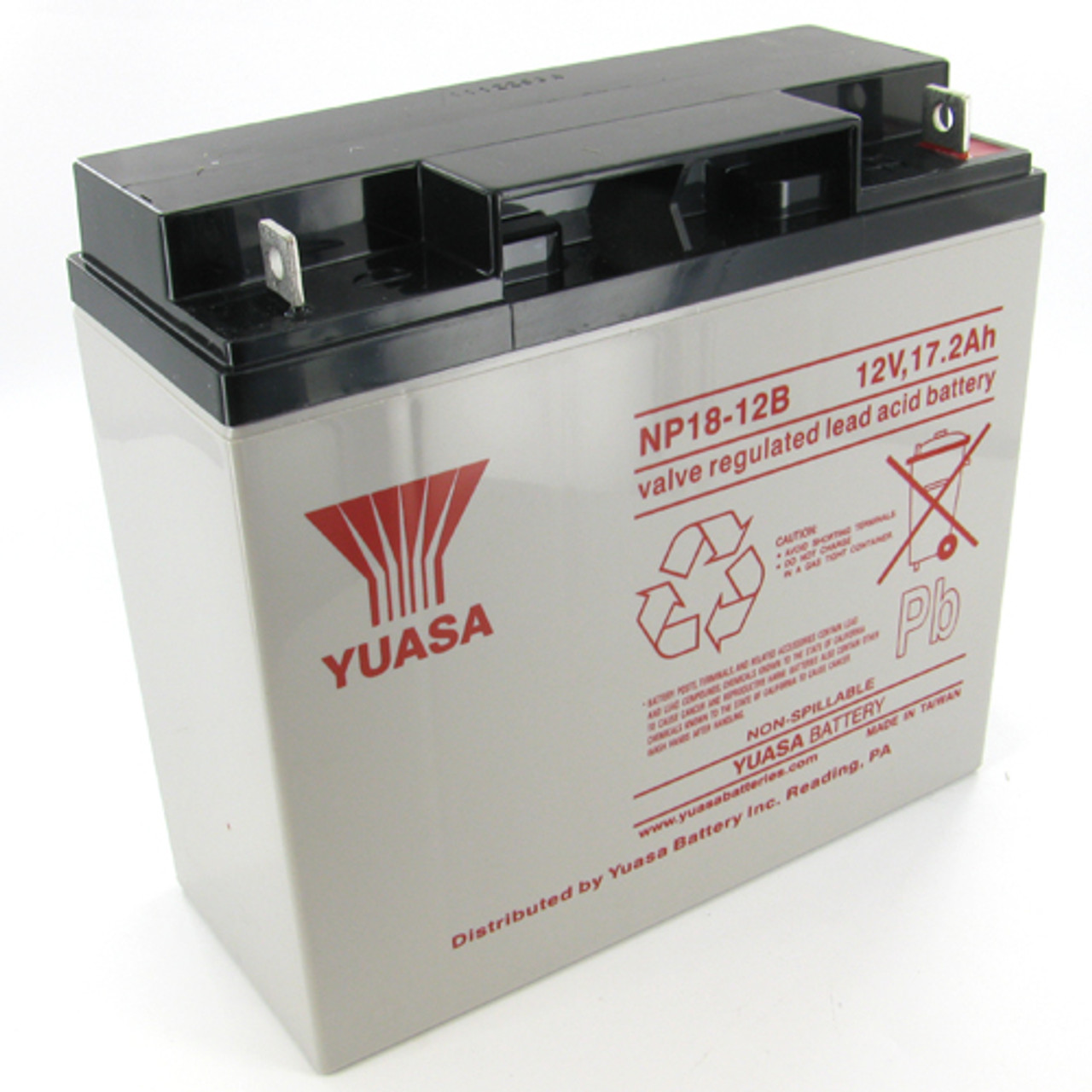 Yuasa NP18-12B 12V 17.2Ah Sealed Lead Acid Battery